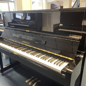 PRE OWNED YAMAHA U1 BLACK POLISHED UPRIGHT PIANO