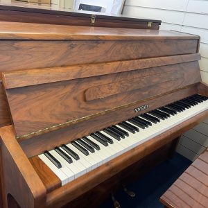 KNIGHT K6 FIGURED WALNUT SATIN UPRIGHT PIANO