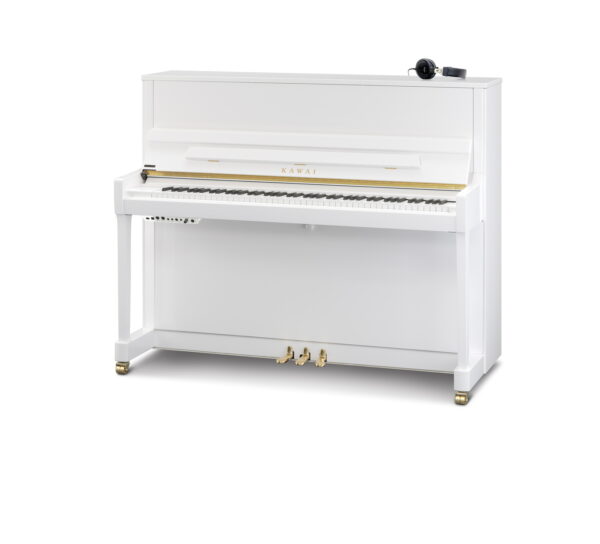 Kawai K300 ATX4 White Polish Upright Piano