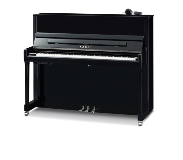 Kawai K300 ATX Black Polish with Silver Fittings Upright Piano