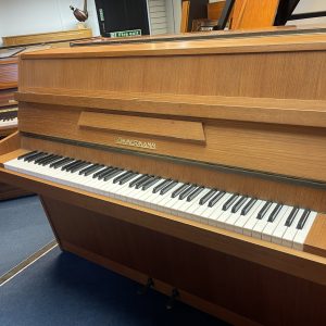 ZIMMERMANN 111V TEAK SATIN UPRIGHT PIANO