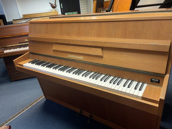 ZIMMERMANN 111V TEAK SATIN UPRIGHT PIANO
